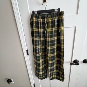 Green and Yellow Plaid Pajama Pants, ladies, L, Packers, Wisconsin, Green Bay